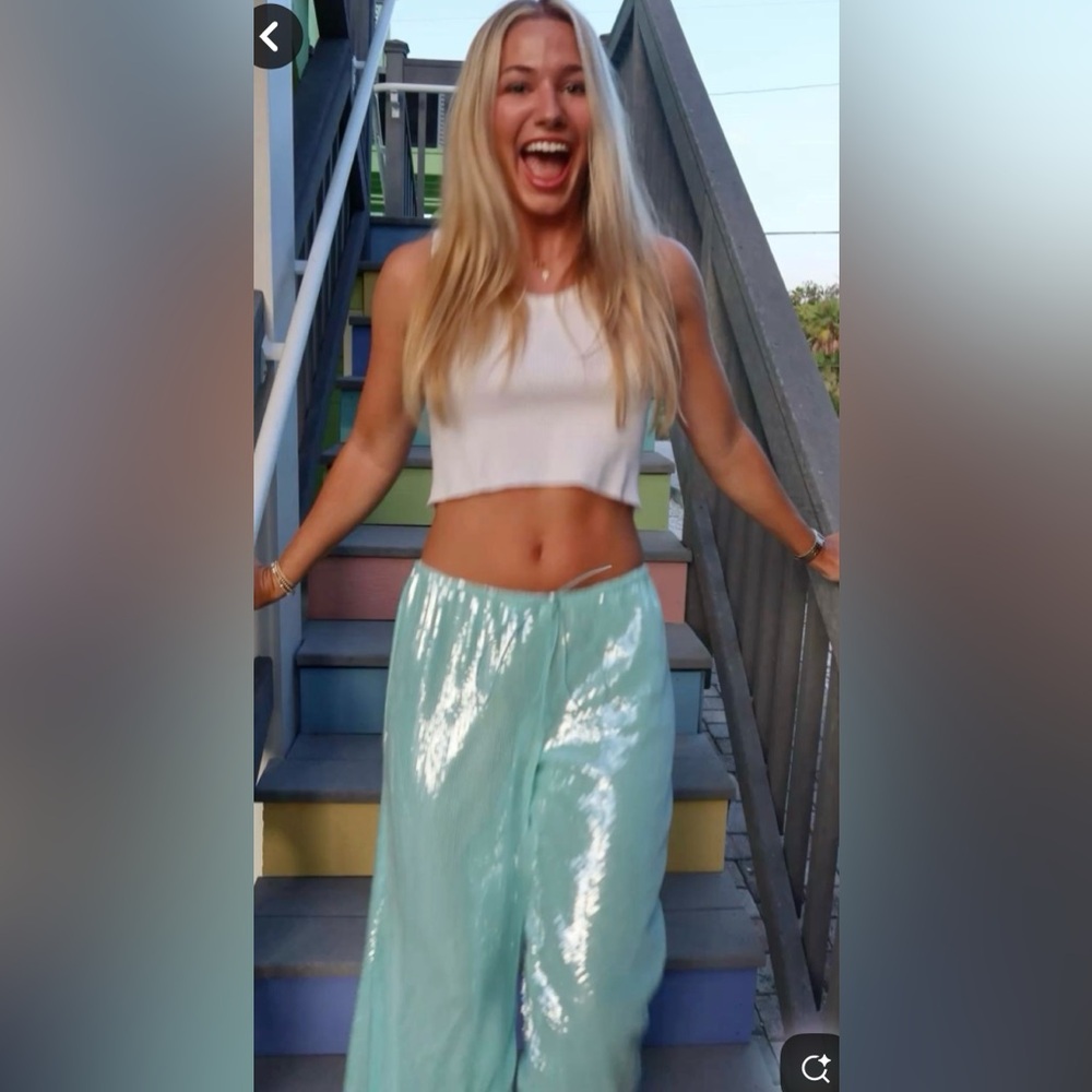 AQUA SEQUIN PANT